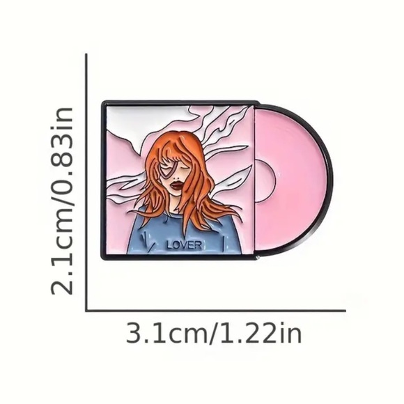 LOVER ALBUM COVER - LOVER RECORD TAYLOR PIN - Picture 3 of 9